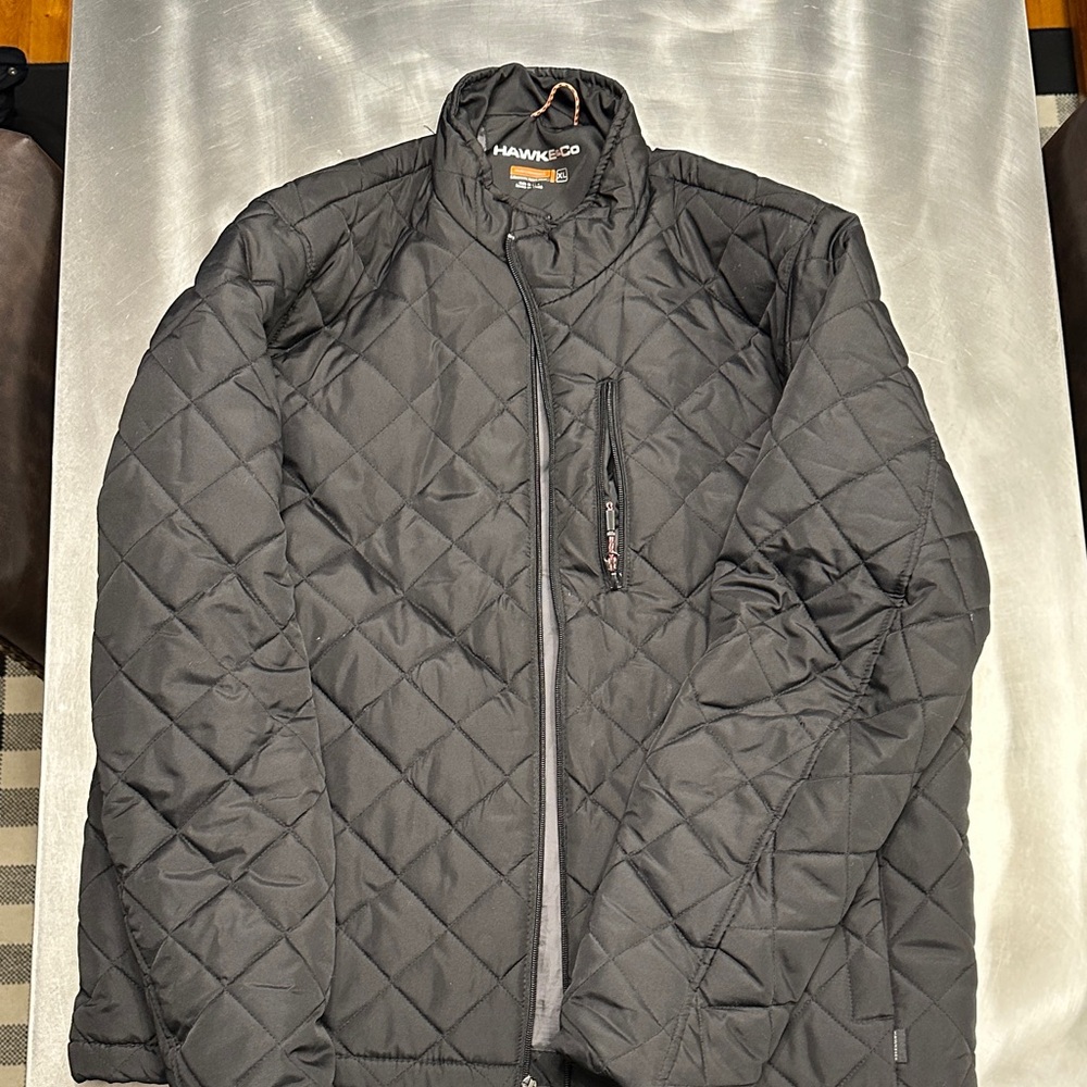 Hawke & Co Men's Charcoal Quilted Puffer Jacket